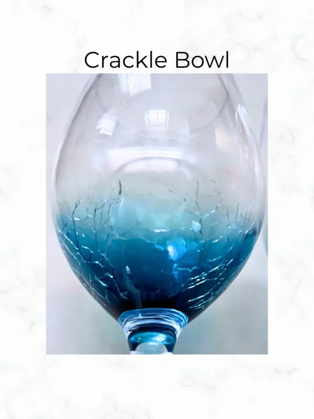 NWOT | PIER 1 Imports Teal Crackle Wine Glass Set of 2 | Discontinued